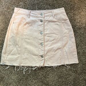 Women’s Baby Pink denim skirt